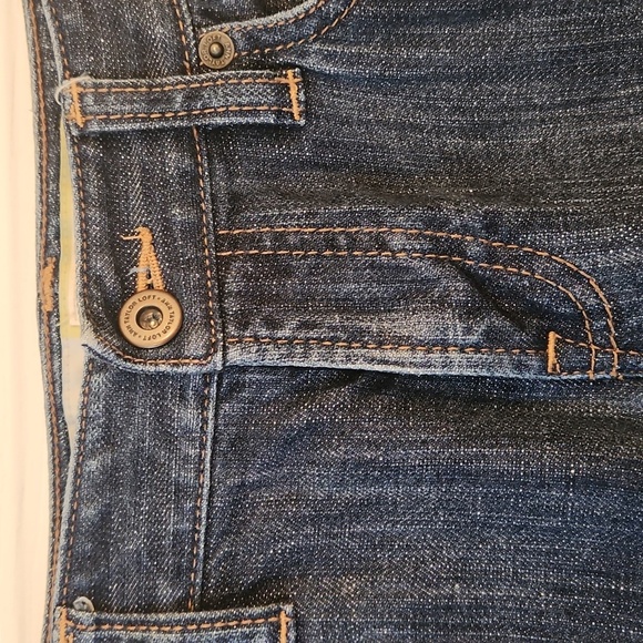 Ann Taylor Loft Women's Originl Boot Dark Blue Wash Jeans Size 2 Petite - Picture 6 of 12